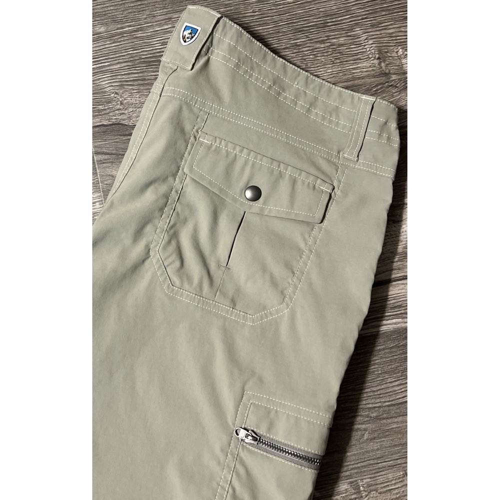 KUHL Women's Kliffside Performance Cargo Pocket Beige 11.5" Shorts Size 10 (32") - Picture 1 of 14